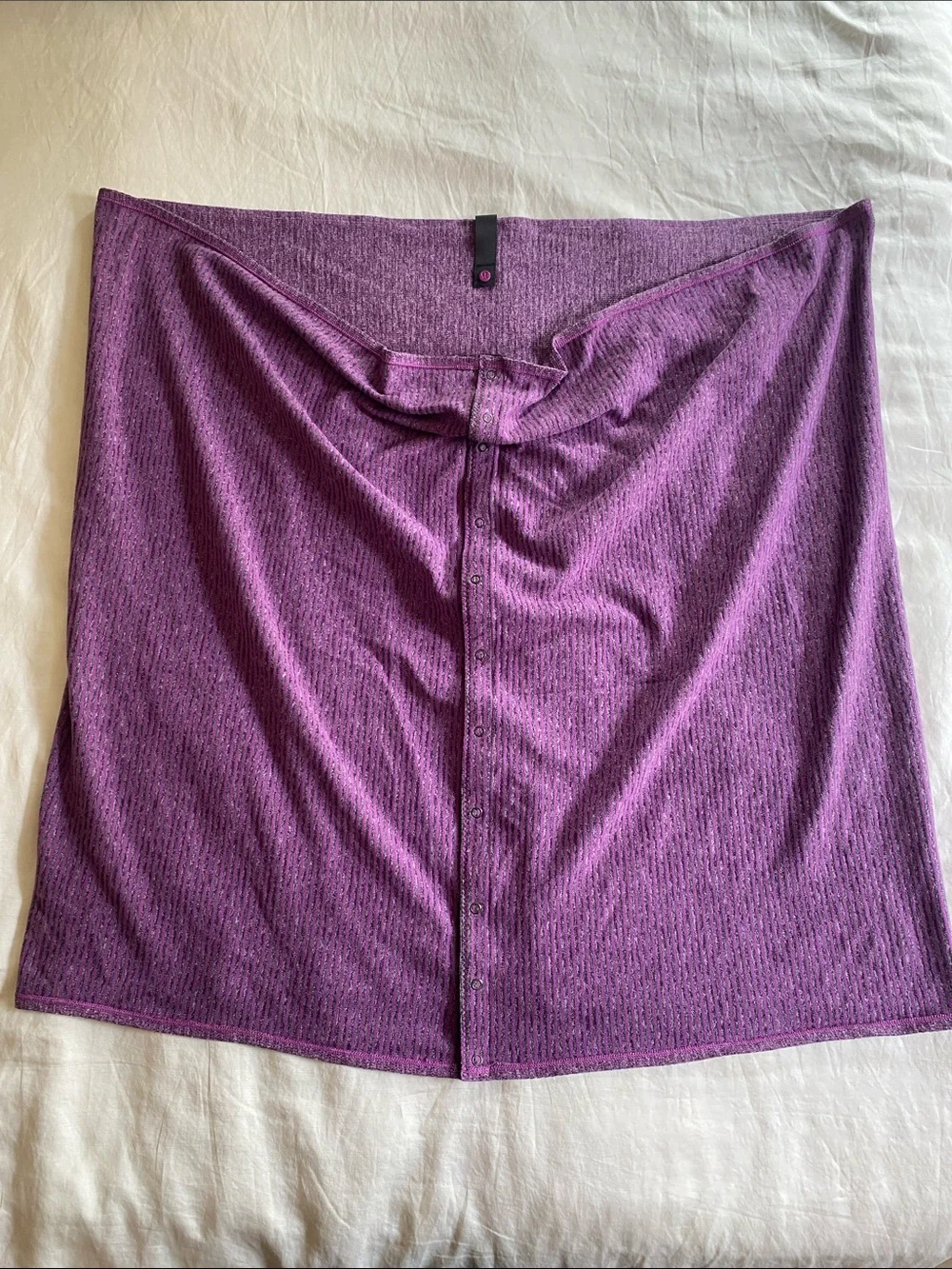 Purple Button-Front Women's Skirt